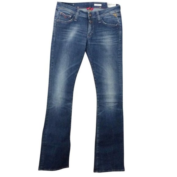 Replay Denim - Replay women's AMYEE embellished & distressed boot cut jeans 28x34 29x34 " AMY "